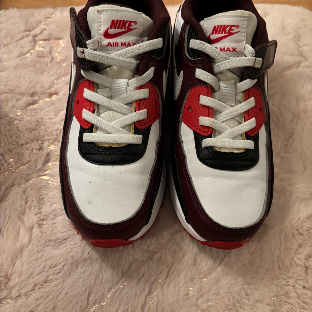 Nike Air Max Kids Sneakers - White, Red, and Black